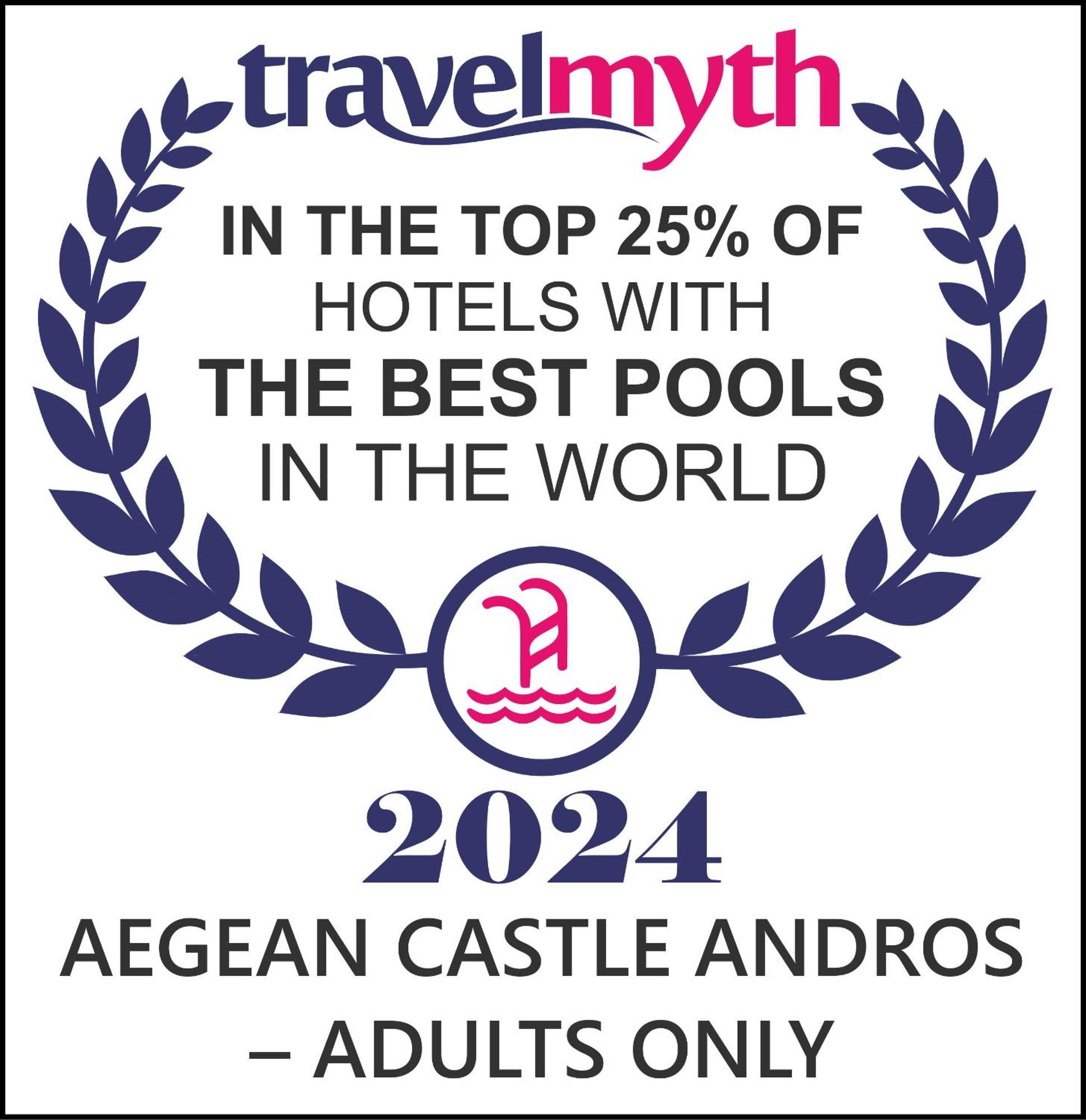 Agia EleousaAegean Castle Andros - Adults Only公寓式酒店 外观 照片