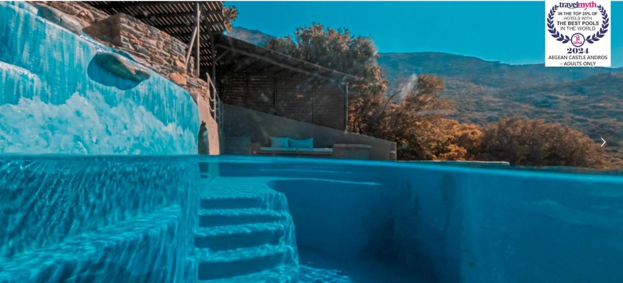 Agia EleousaAegean Castle Andros - Adults Only公寓式酒店 外观 照片